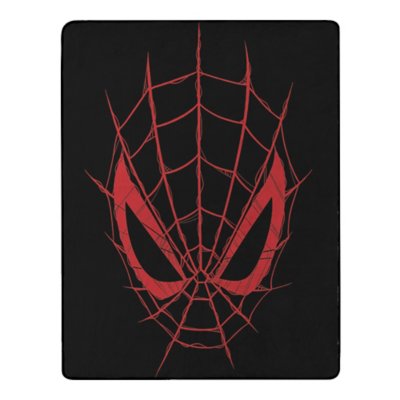 "Spider-Man Web Head Fleece Blanket"