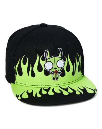 "Gir Flames Snapback Hat - Invader Zim"