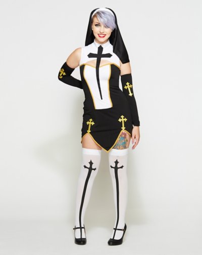 "Adult Bad Habit Nun Costume"