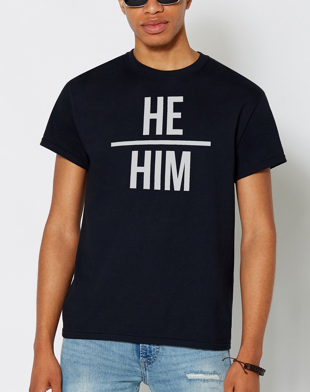 He/Him Pronoun T Shirt