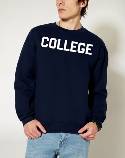 Navy College Crewneck Sweatshirt- National Lampoon