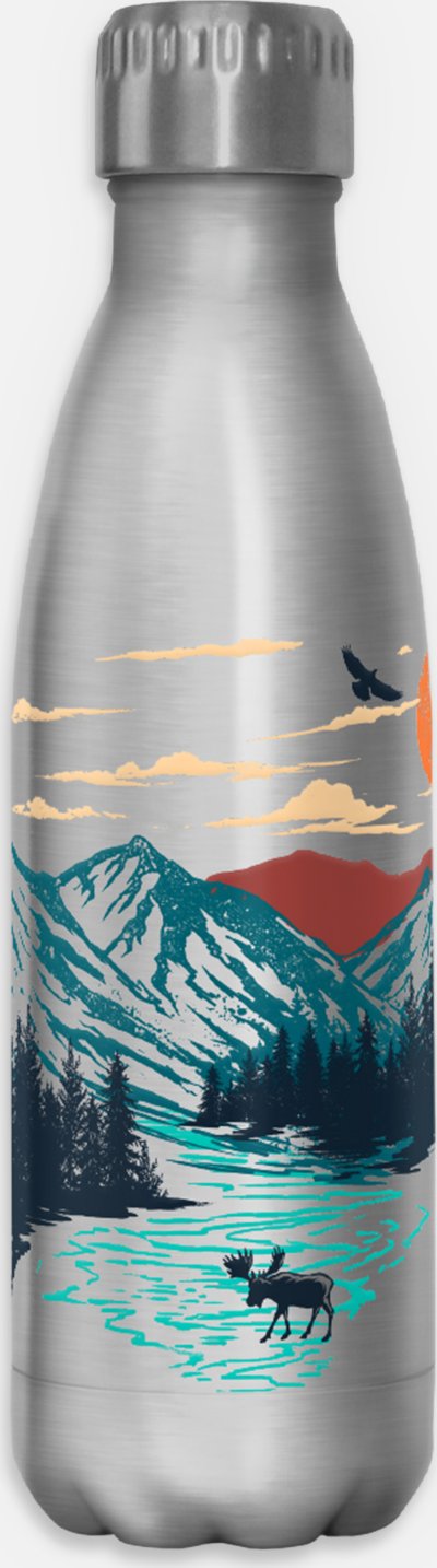 Natural Outdoors Stainless Steel Water Bottle - 17 oz.