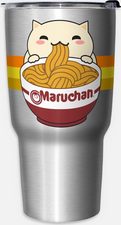 Cat Yummy Ramen Travel Tumbler 27 oz. - Maruchan