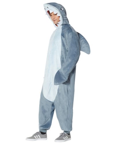 "Adult Shark Jumpsuit Plus Size Costume"