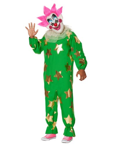 "Adult Plus Size Spikey Jumpsuit Costume - Killer Klowns from Outer Spa"