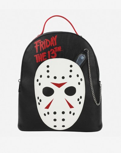 Jason Voorhees Mask Mini Backpack with Meat Cleaver Pouch - Friday the