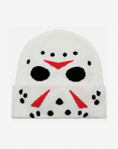 Glow in the Dark Jason Mask Beanie Hat - Friday the 13th