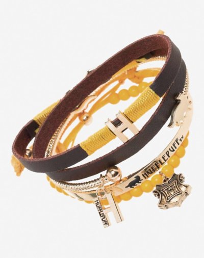 Multi-Pack Harry Potter Hufflepuff Bracelet Set - 4 Pack