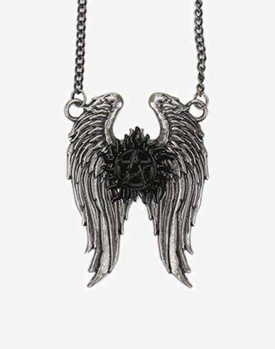 Supernatural Join the Hunt Anti-Possession Wings Pendant Necklace