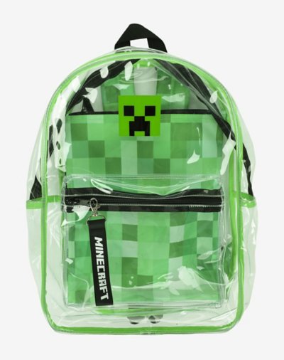 Minecraft Clear Creeper Backpack