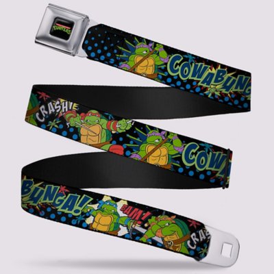 "Buckle-Down Teenage Mutant Ninja Turtles Cowabunga Pop Art Seatbelt Be"