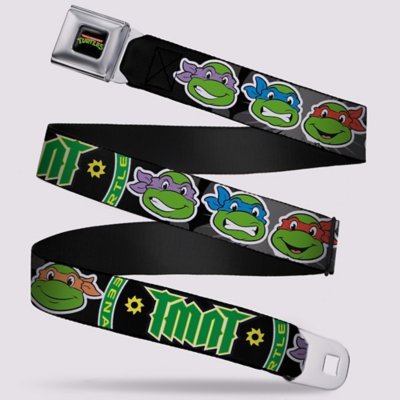 "Buckle-Down Teenage Mutant Ninja Turtles Faces Seatbelt Belt"