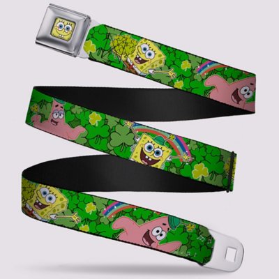"Buckle-Down SpongeBob SquarePants and Patrick Star St. Patrick's Seatb"