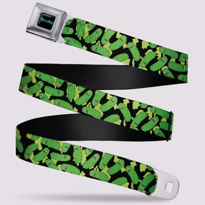 "Buckle-Down Rick and Morty Pickle Rick Seatbelt Belt"