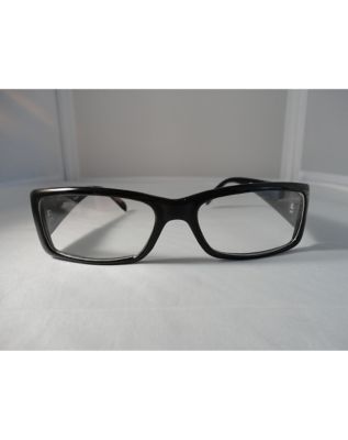 Classy Shiny Black 'Hipster' Clear Glasses by Spencer's