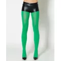 Opaque Tights - Green at Spencer's