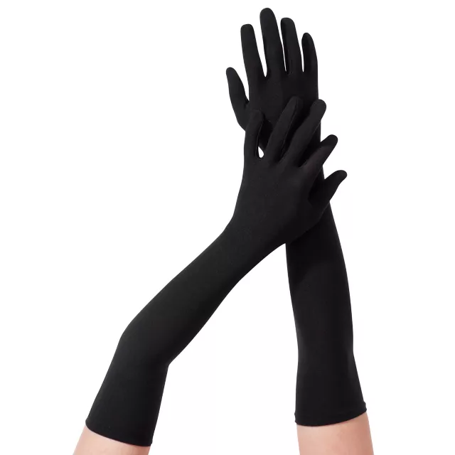 Long Black Gloves