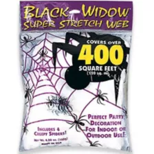 White Superstretch Spider Web Decoration at Spirit Halloween