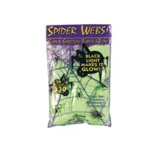 Superstrech Glow in the Dark Spider Web Decoration at Spirit Halloween
