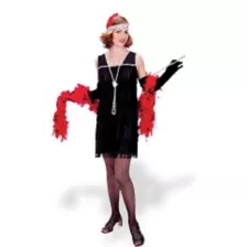 Adult Black Fancy Flapper Dress Costume at Spirit Halloween