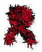 Red and Black Tipped Feather Boa