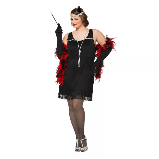 Adult Black Fancy Flapper Dress Costume at Spirit Halloween