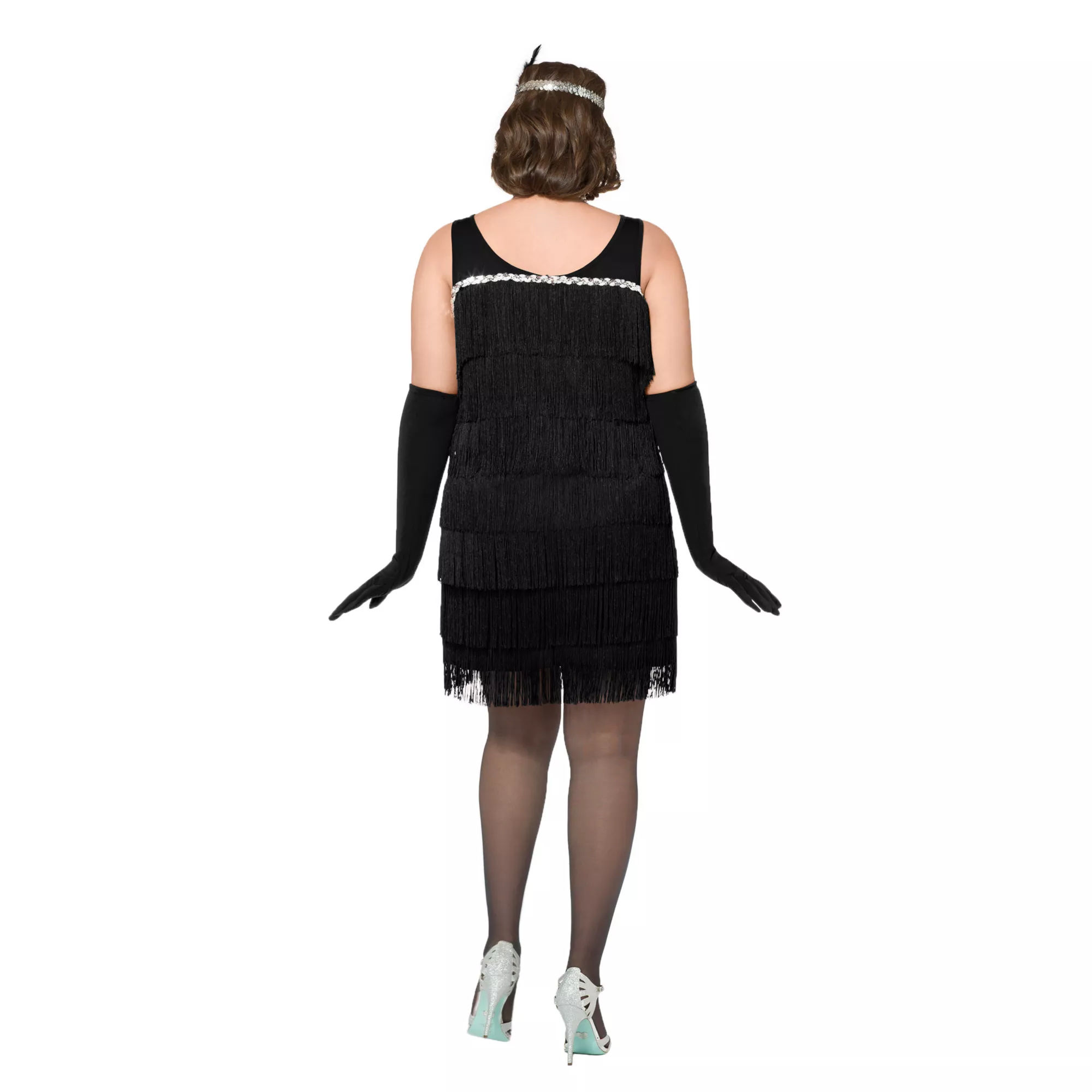 Adult Black Fancy Flapper Dress Costume at Spirit Halloween