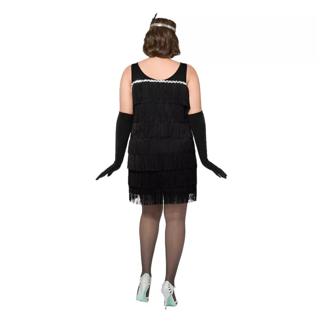 Adult Black Fancy Flapper Dress Costume at Spirit Halloween