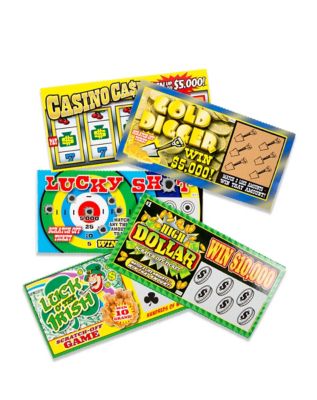 JA-RU Fake Lottery Ticket Scratch Tickets (5 Tickets / 1 Pack) Pranking  Toys