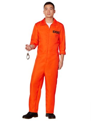 Adult Department of Corrections Prisoner One Piece Costume - Spencer's