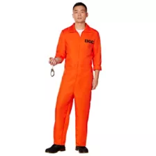 Adult Department of Corrections Prisoner One Piece Costume at Spirit Halloween