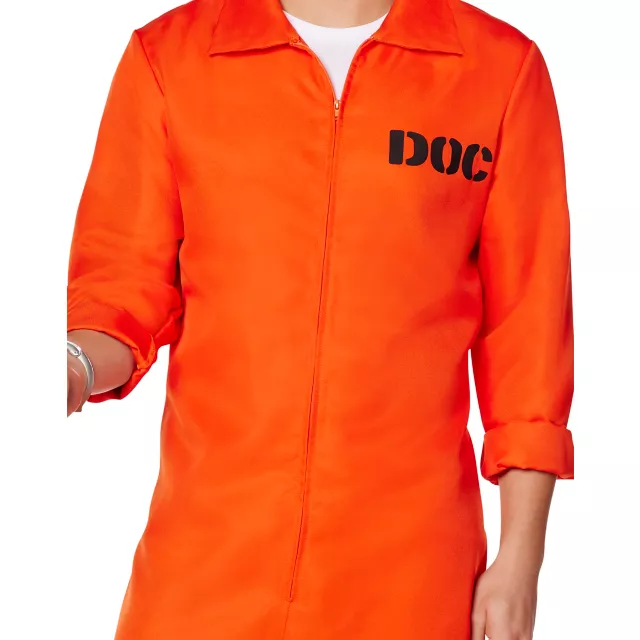 Adult Department of Corrections Prisoner One Piece Costume at Spirit Halloween