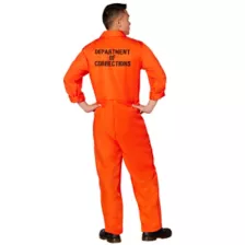 Adult Department of Corrections Prisoner One Piece Costume at Spirit Halloween