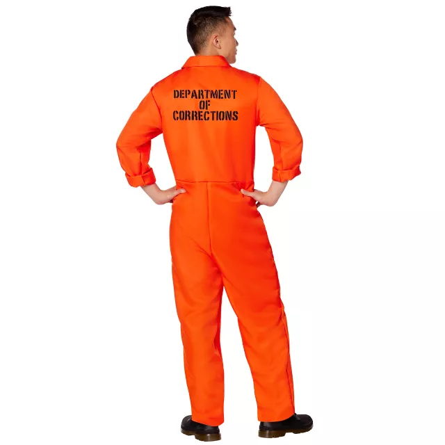 Adult Department of Corrections Prisoner One Piece Costume at Spirit Halloween