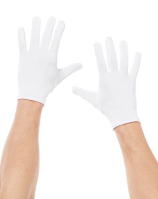 Short White Gloves by Spencer's