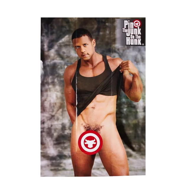 Pin the Junk on the Hunk Poster Game at Spencer's