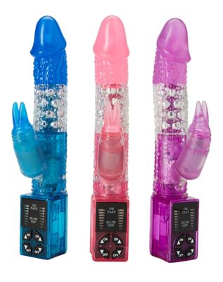 hott love multiple speed rabbit vibrator - 10 inch