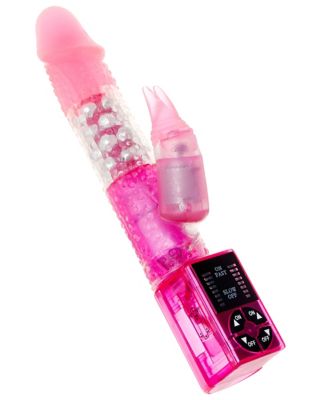 Extreme Passion Pink 2.0 8-Function Waterproof Rabbit Vibrator 10 Inch - Hott Love