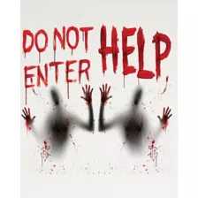 Bloody Window Poster - 2 Pack at Spencer's