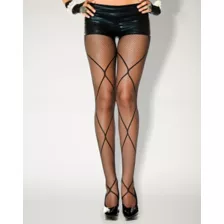 Diamond Net Accent Fishnet Tights at Spencer's