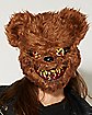 Brown Scary Teddy Bear Half Mask