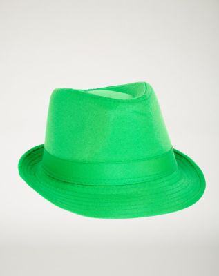 Green Fedora Hat - Spencer's