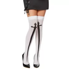 Gothic Cross Thigh High Stockings at Spencer's