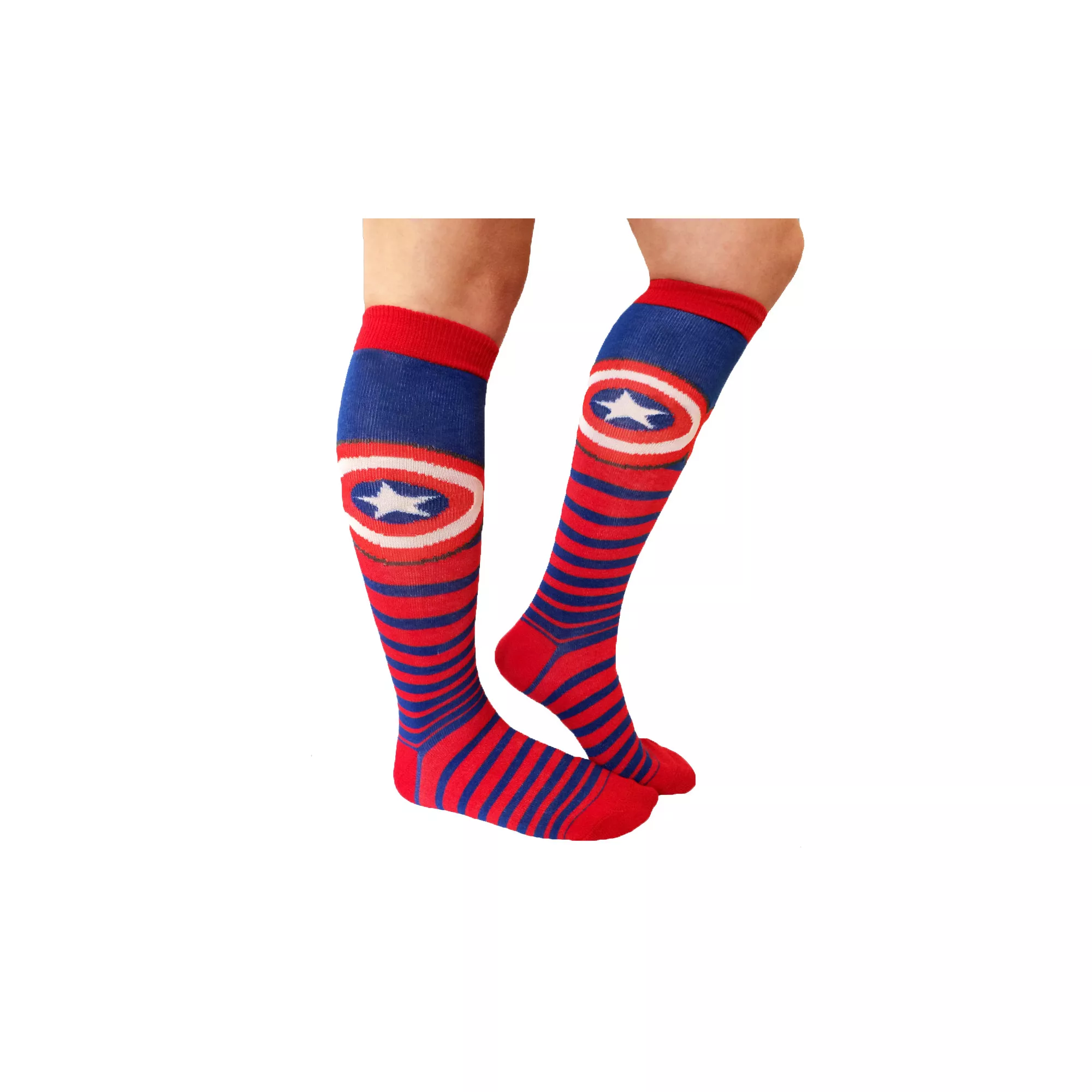 Captain America Knee High Socks at Spencer's