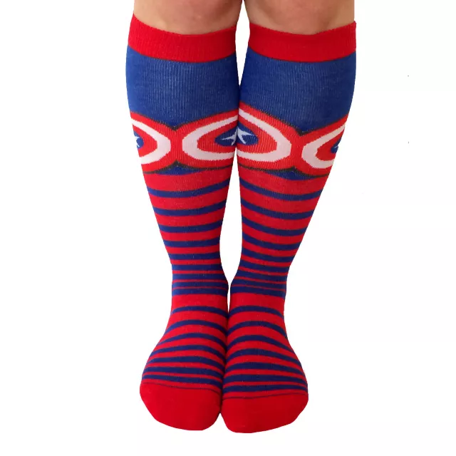 Captain America Knee High Socks at Spencer's