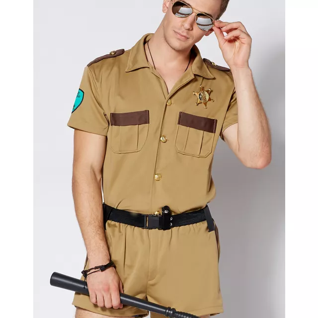 Sergeant Short Pants Adult Mens Cop Costume at Spencer's