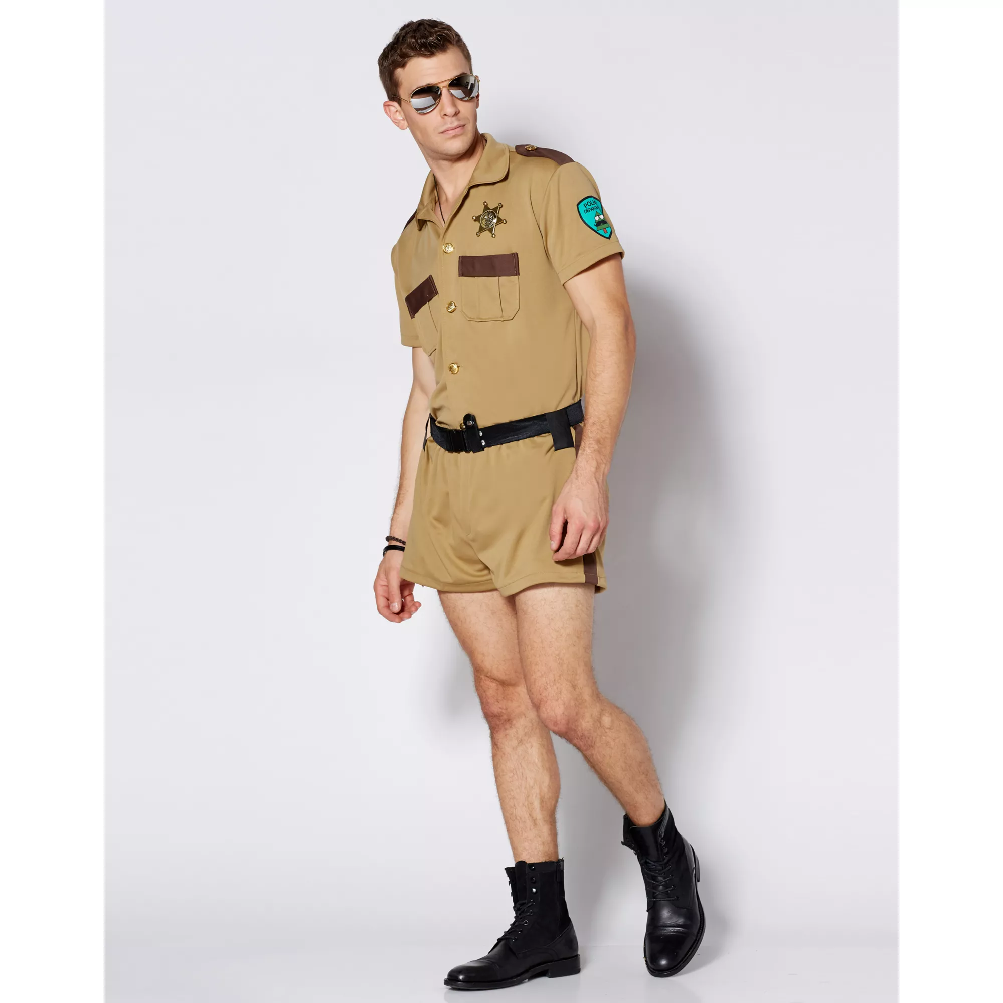 Sergeant Short Pants Adult Mens Cop Costume at Spencer's