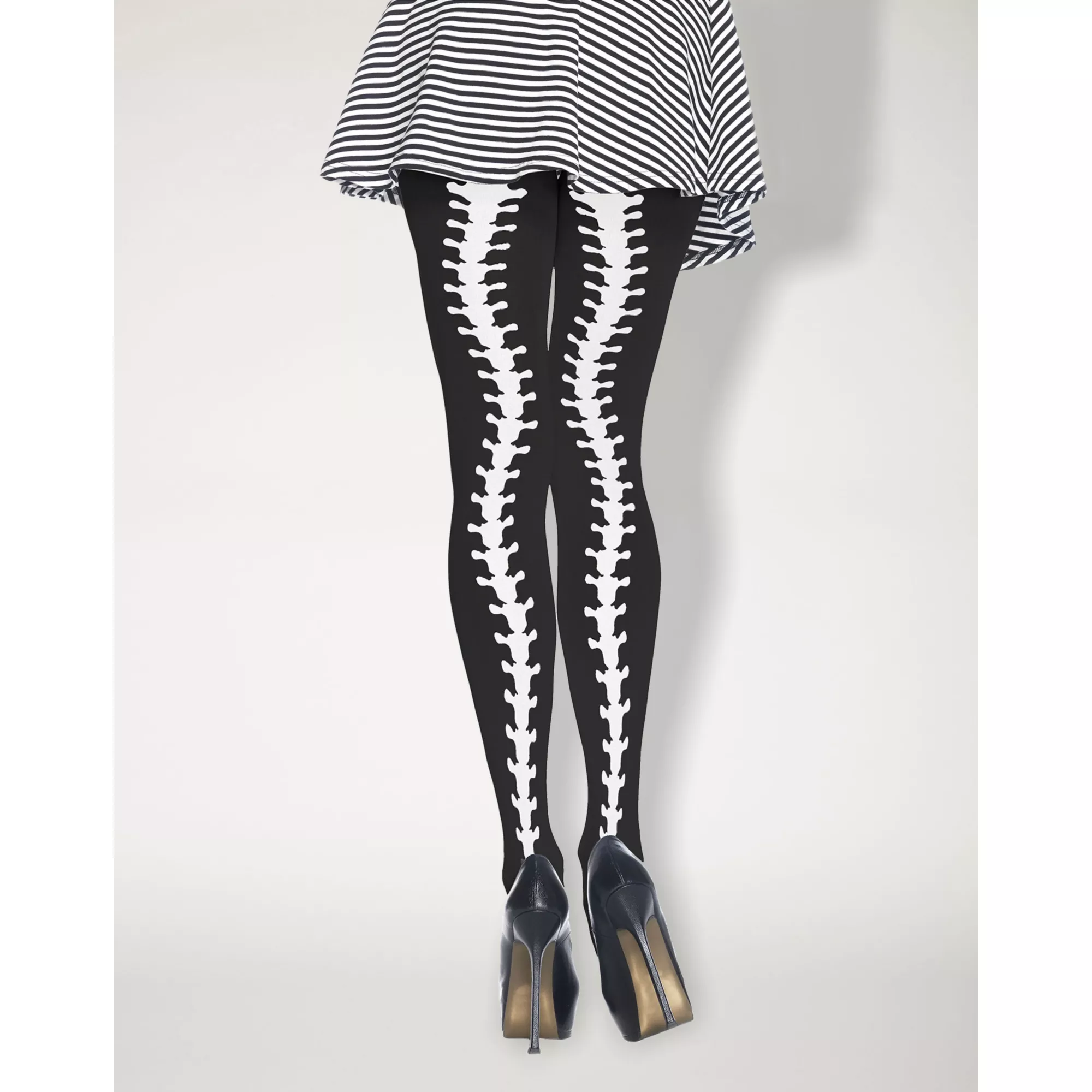 Opaque Tights with Spine Backseam at Spirit Halloween