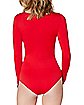 Long Sleeve Red Bodysuit