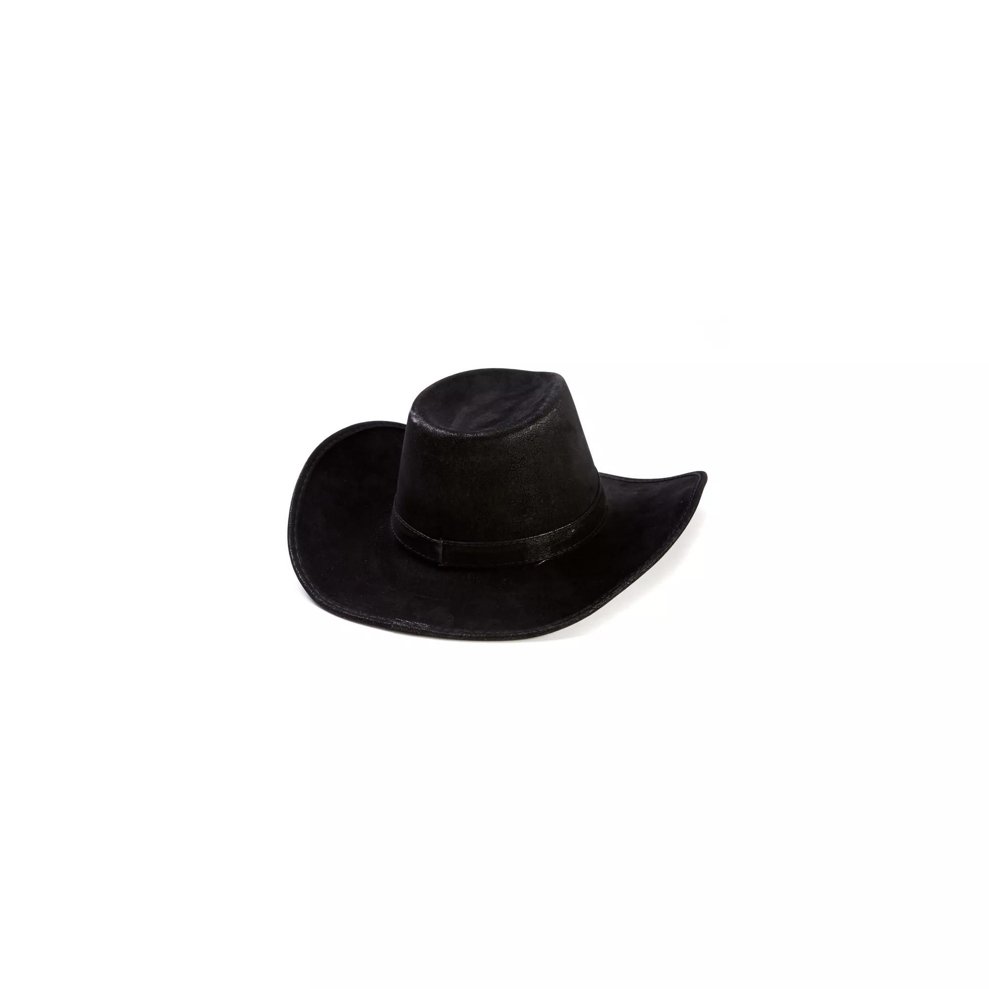 Black Cowboy Hat Deluxe at Spencer's